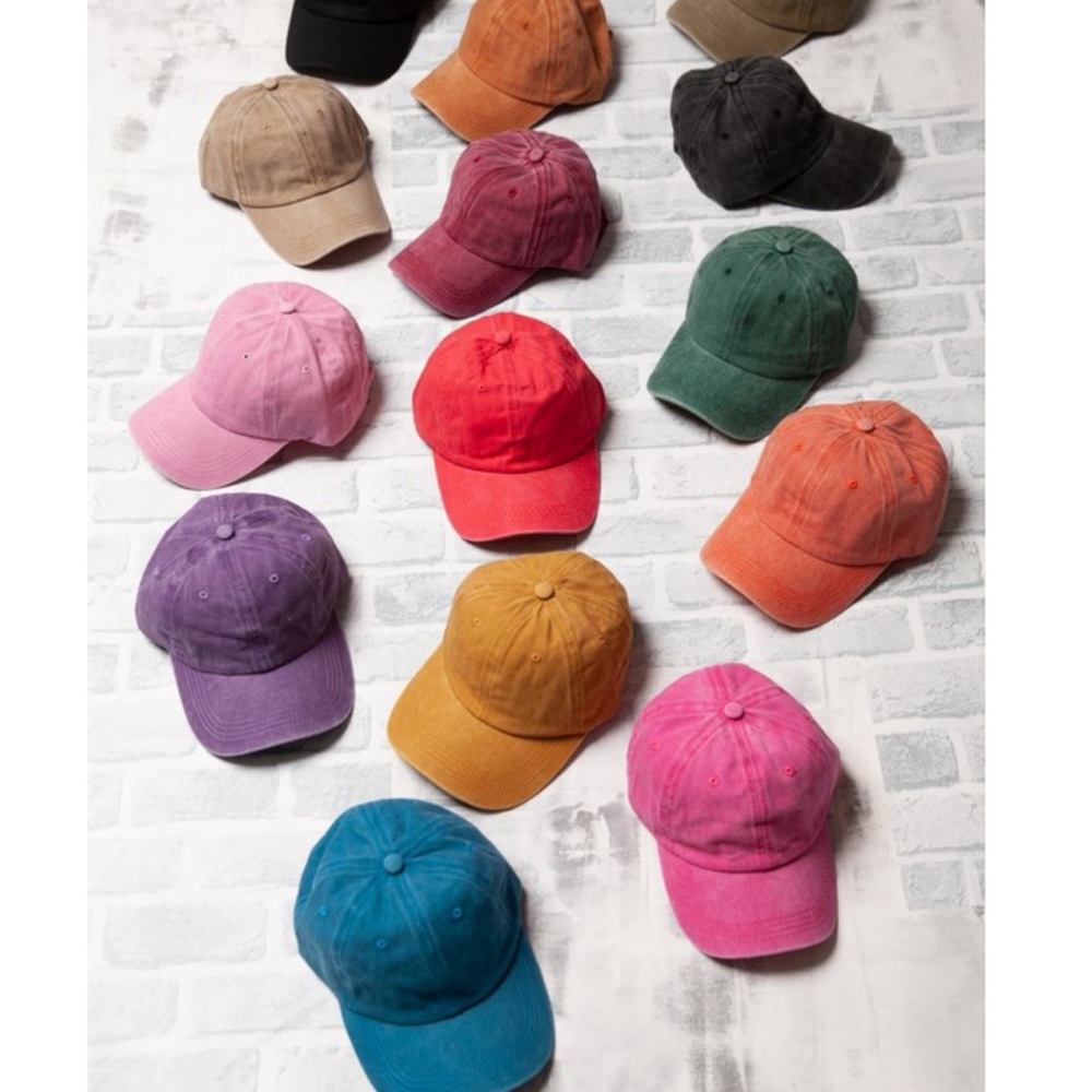 CLASSIC PLAIN VINTAGE WASHED BASEBALL CAP in Washed Mustard - Picture 5 of 11